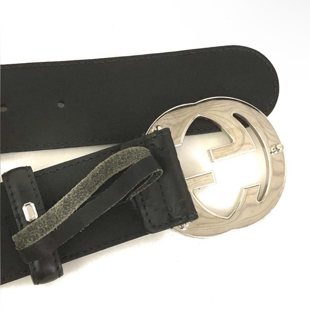 GUCCI Interlocking G Leather Belt - black - Picture 5 of 9